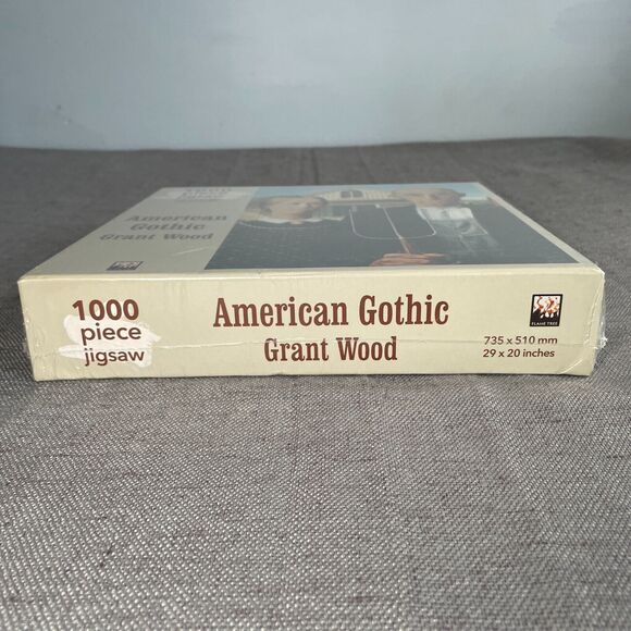 American Gothic 1000 Piece Jigsaw Puzzle Flame Tree Studios Factory Sealed - Picture 2 of 7